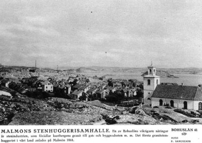 Ett vykort över Malmön från omkring 1910-1930.