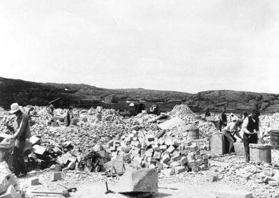 Produktionsplan, eller arbetsplan, nere i Grönvik, Malmön på 1910-talet.